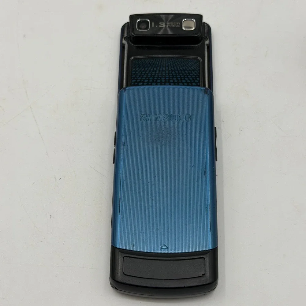 Samsung SGH-A737 Slider Phone Blue AT&T Vintage Mobile w Chargers PARTS ONLY